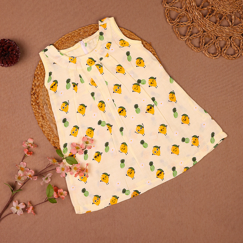Cool Mango Muslin Zip Frock