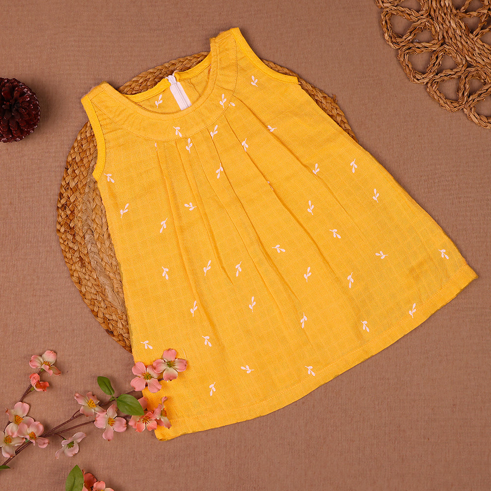 Sunshine Sprig Muslin Zip Frock
