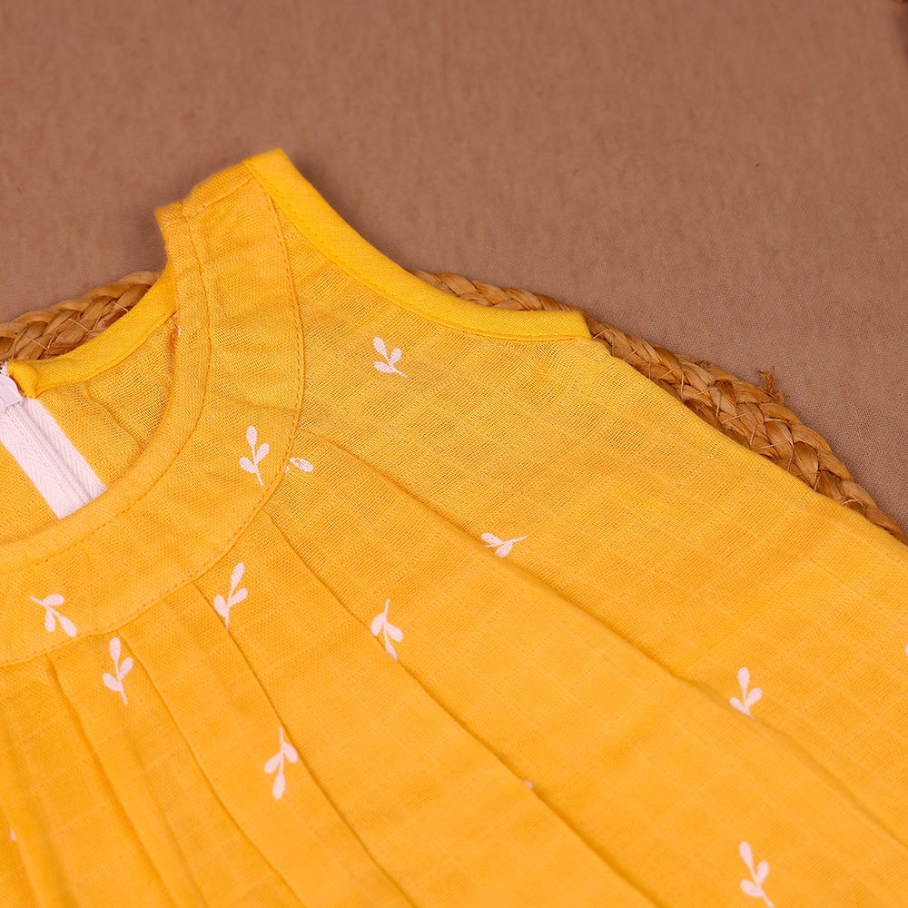Sunshine Sprig Muslin Zip Frock
