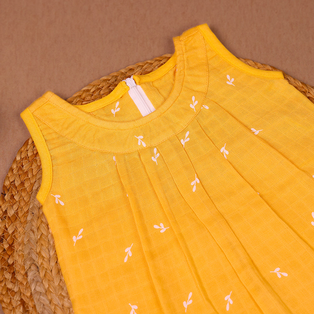 Sunshine Sprig Muslin Zip Frock